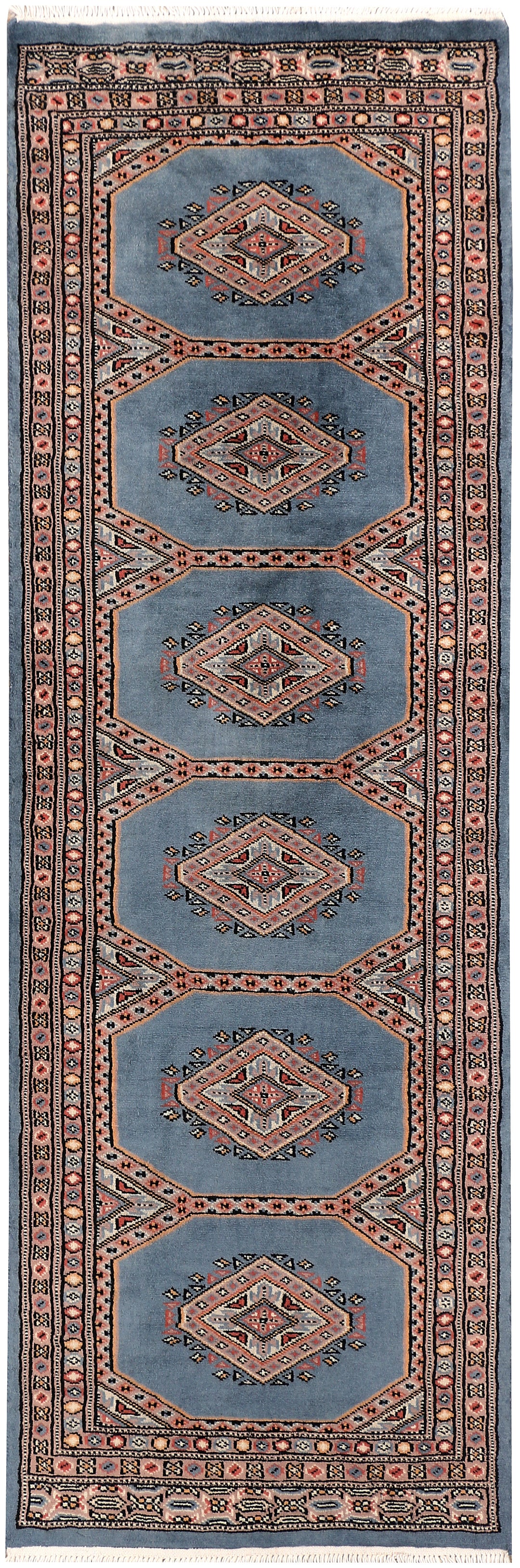 Light Slate Grey Jaldar 2' 1 x 6' 2 - No. 47461 - ALRUG Rug Store