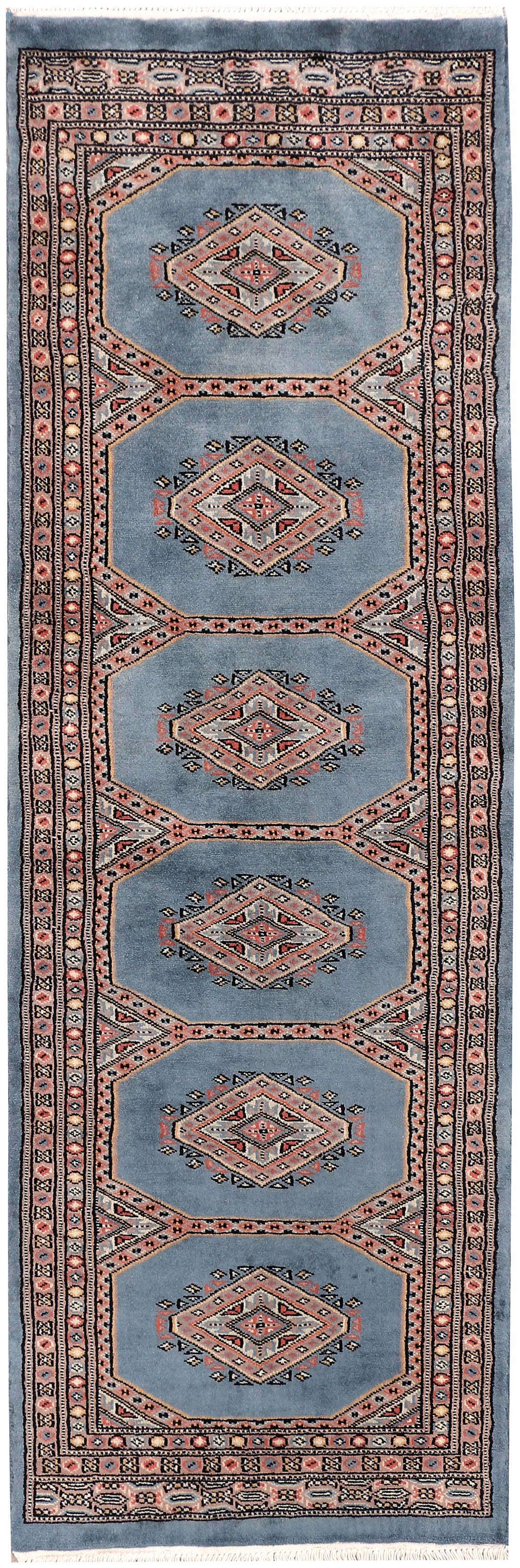 Light Slate Grey Jaldar 2' x 6' 1 - No. 47484 - ALRUG Rug Store