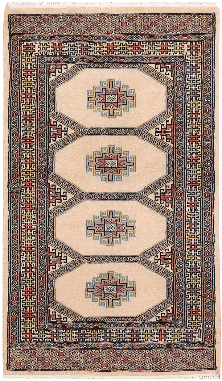 Bisque Bokhara 2' 6 x 4' 1 - No. 47522 - ALRUG Rug Store