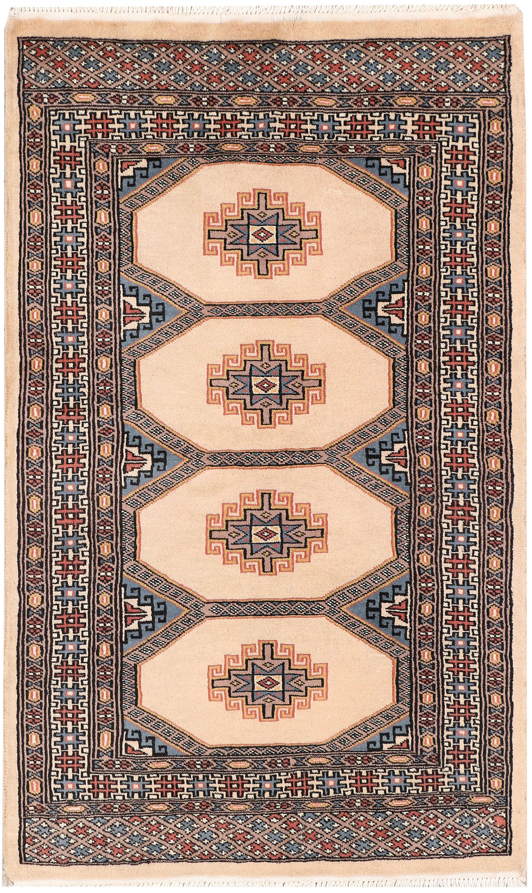 Navajo White Jaldar 2' 7 x 4' 2 - No. 47535 - ALRUG Rug Store
