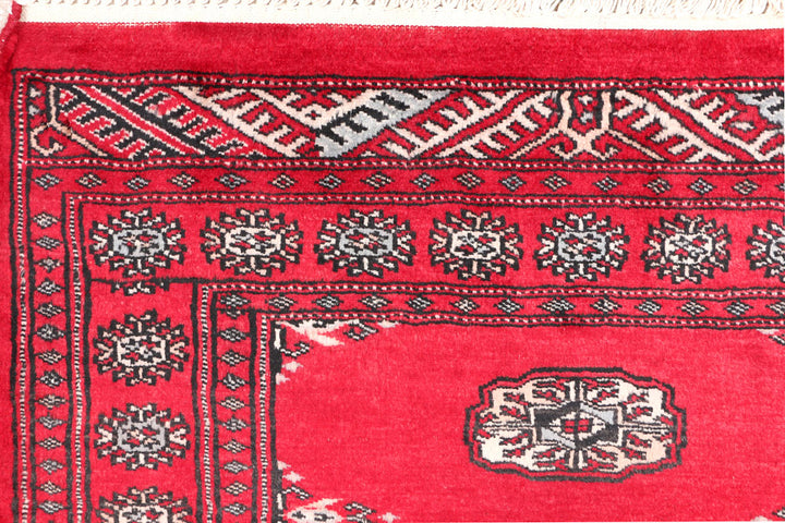 Firebrick Bokhara 2' 6 x 3' 9 - No. 47547 - ALRUG Rug Store