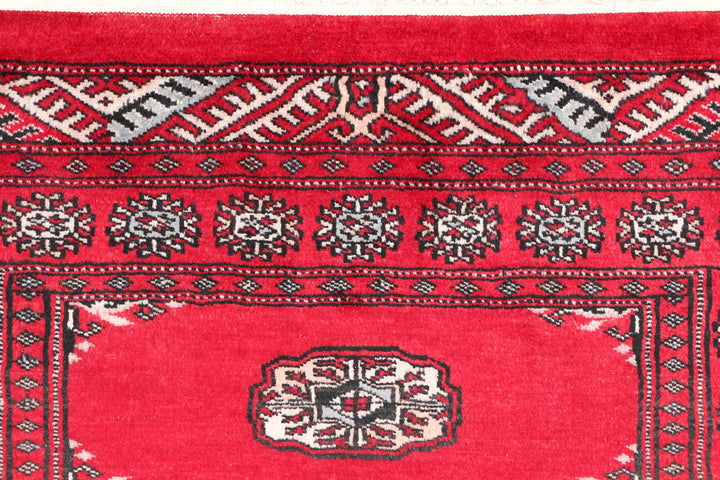 Firebrick Bokhara 2' 6 x 3' 9 - No. 47547 - ALRUG Rug Store