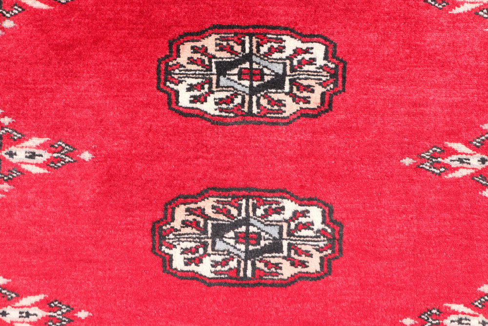 Firebrick Bokhara 2' 6 x 3' 9 - No. 47547 - ALRUG Rug Store