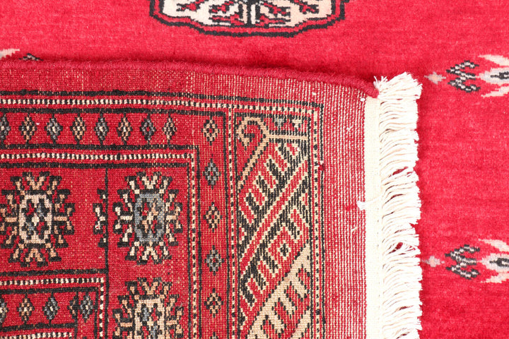 Firebrick Bokhara 2' 6 x 3' 9 - No. 47547 - ALRUG Rug Store