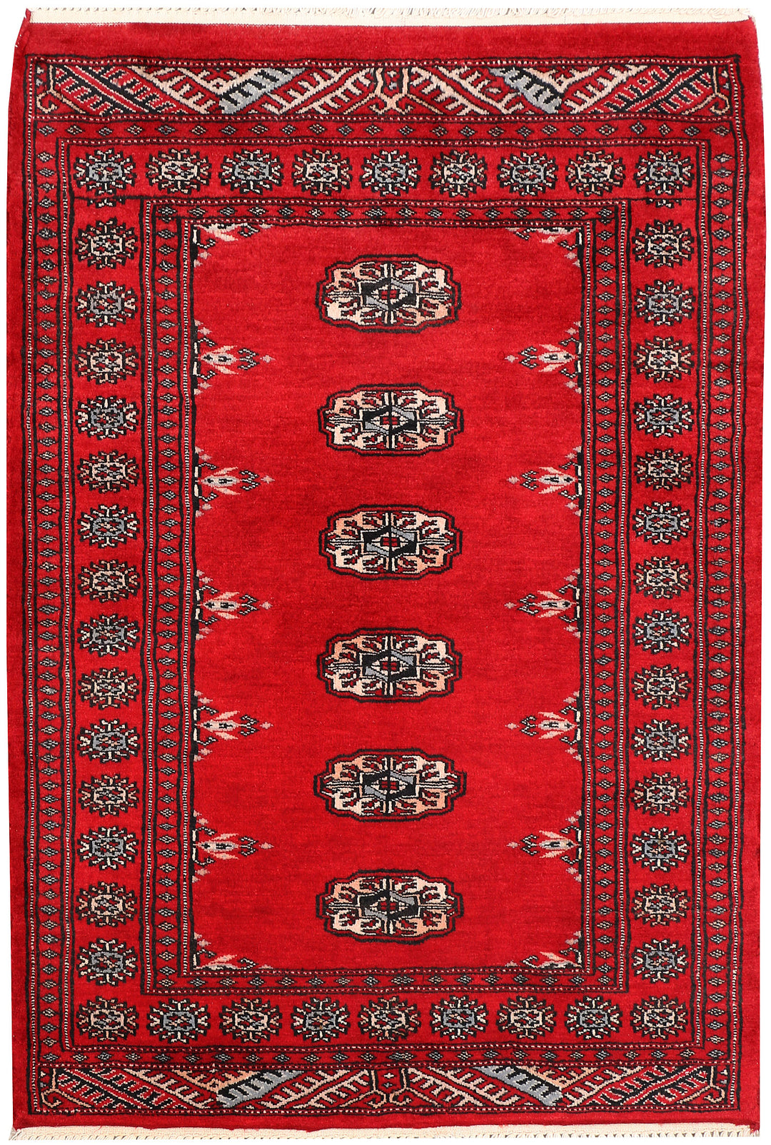 Firebrick Bokhara 2' 6 x 3' 9 - No. 47547 - ALRUG Rug Store