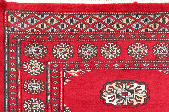 Firebrick Bokhara 2' 6 x 3' 8 - No. 47560 - ALRUG Rug Store