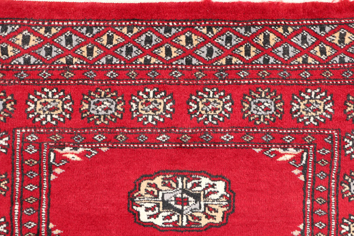 Firebrick Bokhara 2' 6 x 3' 8 - No. 47560 - ALRUG Rug Store
