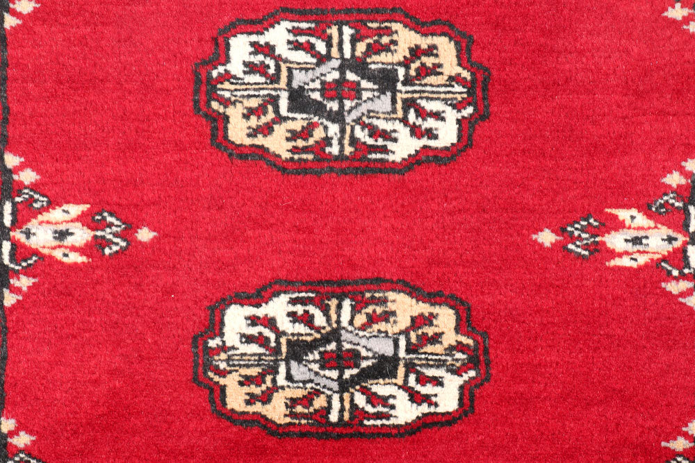 Firebrick Bokhara 2' 6 x 3' 8 - No. 47560 - ALRUG Rug Store