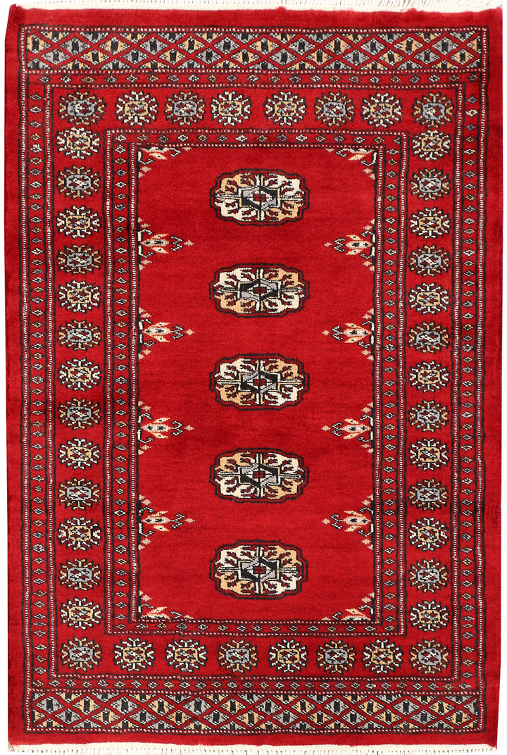 Firebrick Bokhara 2' 6 x 3' 8 - No. 47560 - ALRUG Rug Store