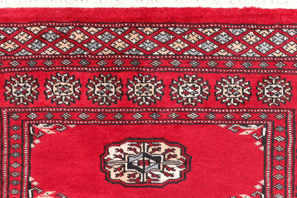 Firebrick Bokhara 2' 6 x 3' 9 - No. 47562 - ALRUG Rug Store