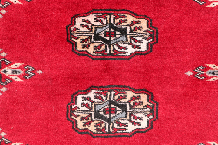 Firebrick Bokhara 2' 6 x 3' 9 - No. 47562 - ALRUG Rug Store