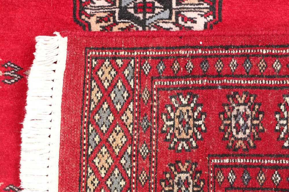 Firebrick Bokhara 2' 6 x 3' 9 - No. 47562 - ALRUG Rug Store