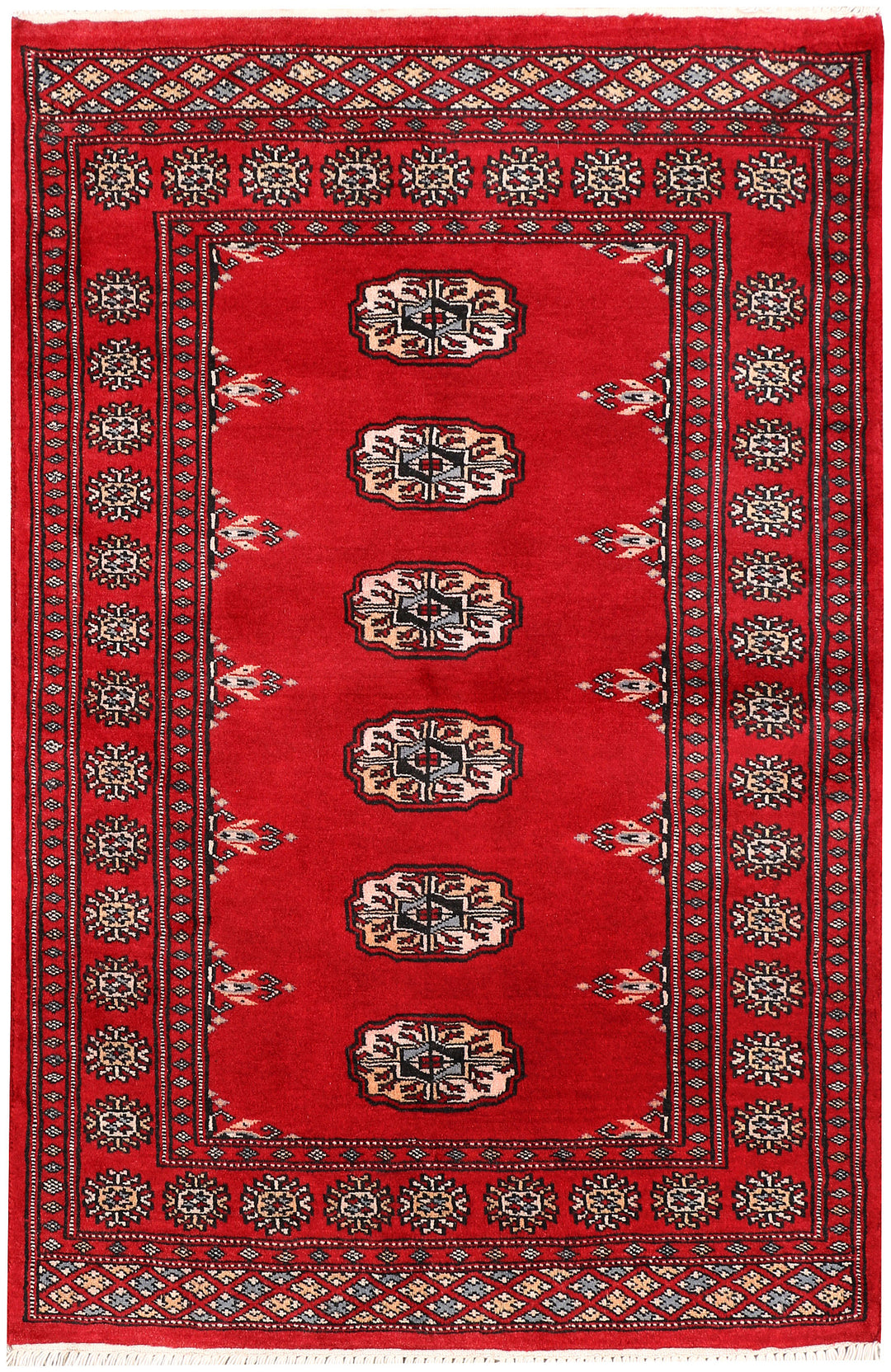 Firebrick Bokhara 2' 6 x 3' 9 - No. 47562 - ALRUG Rug Store