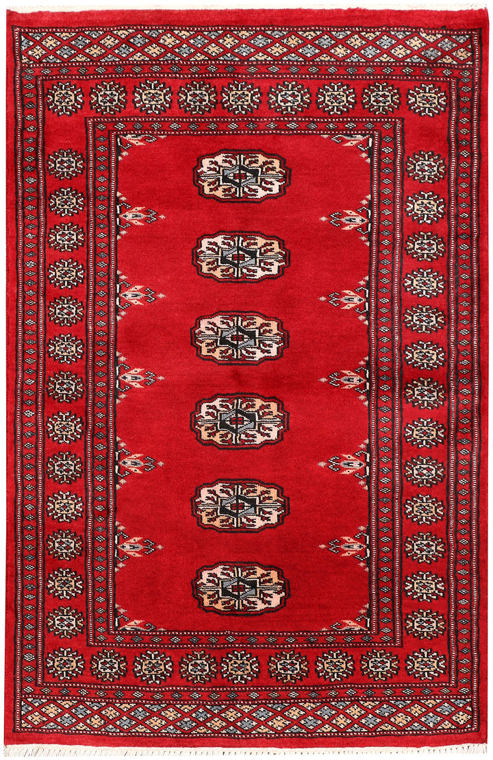 Firebrick Bokhara 2' 6 x 3' 9 - No. 47562 - ALRUG Rug Store
