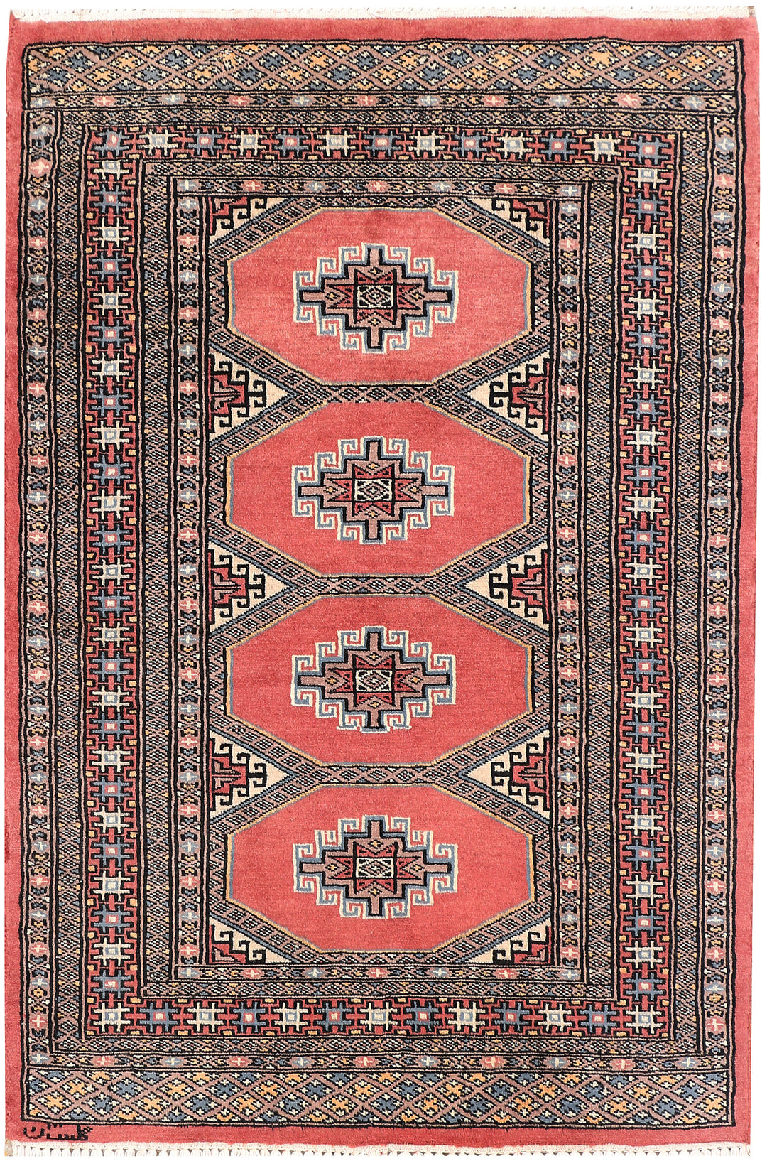 Salmon Jaldar 2' 7 x 3' 10 - No. 47577 - ALRUG Rug Store