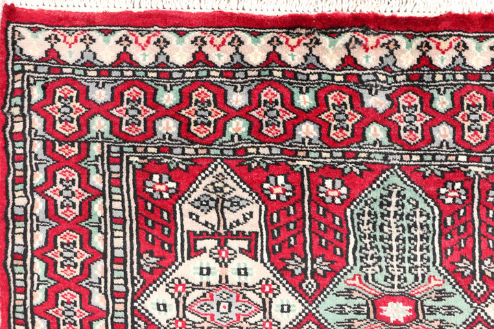 Firebrick Bokhara 2' 7 x 4' - No. 47581 - ALRUG Rug Store