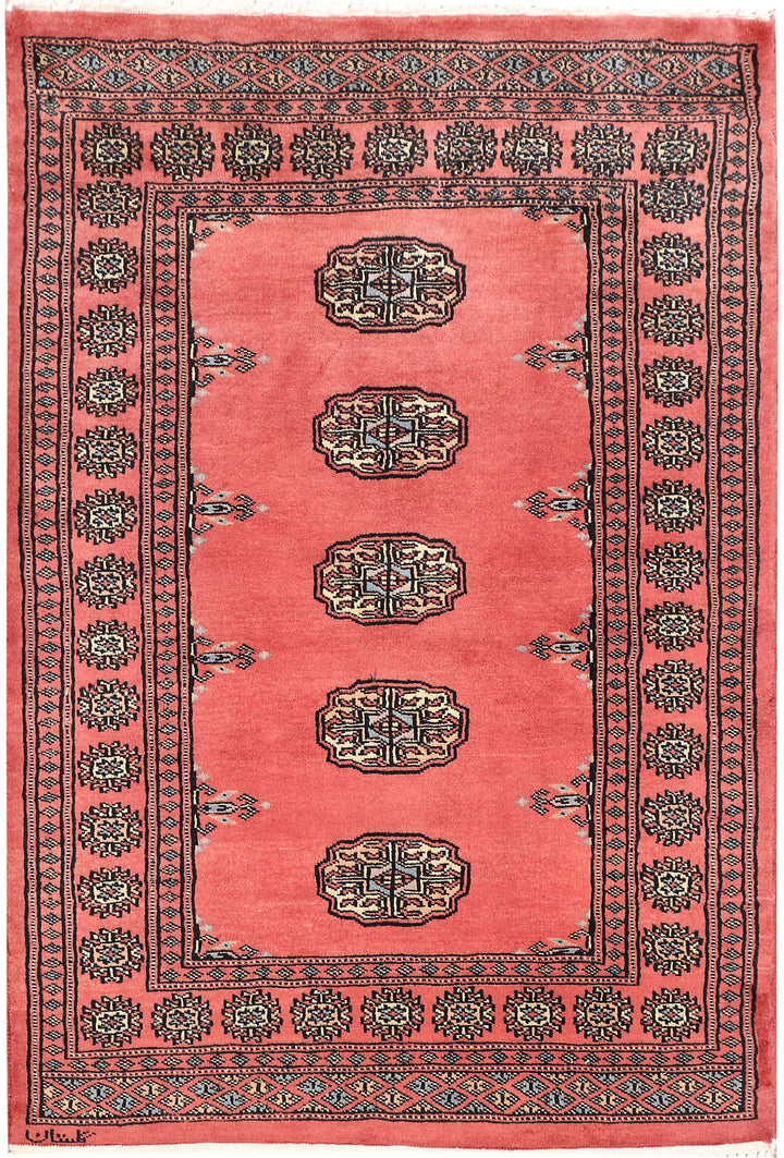 Light Coral Bokhara 2' 7 x 3' 9 - No. 47583 - ALRUG Rug Store