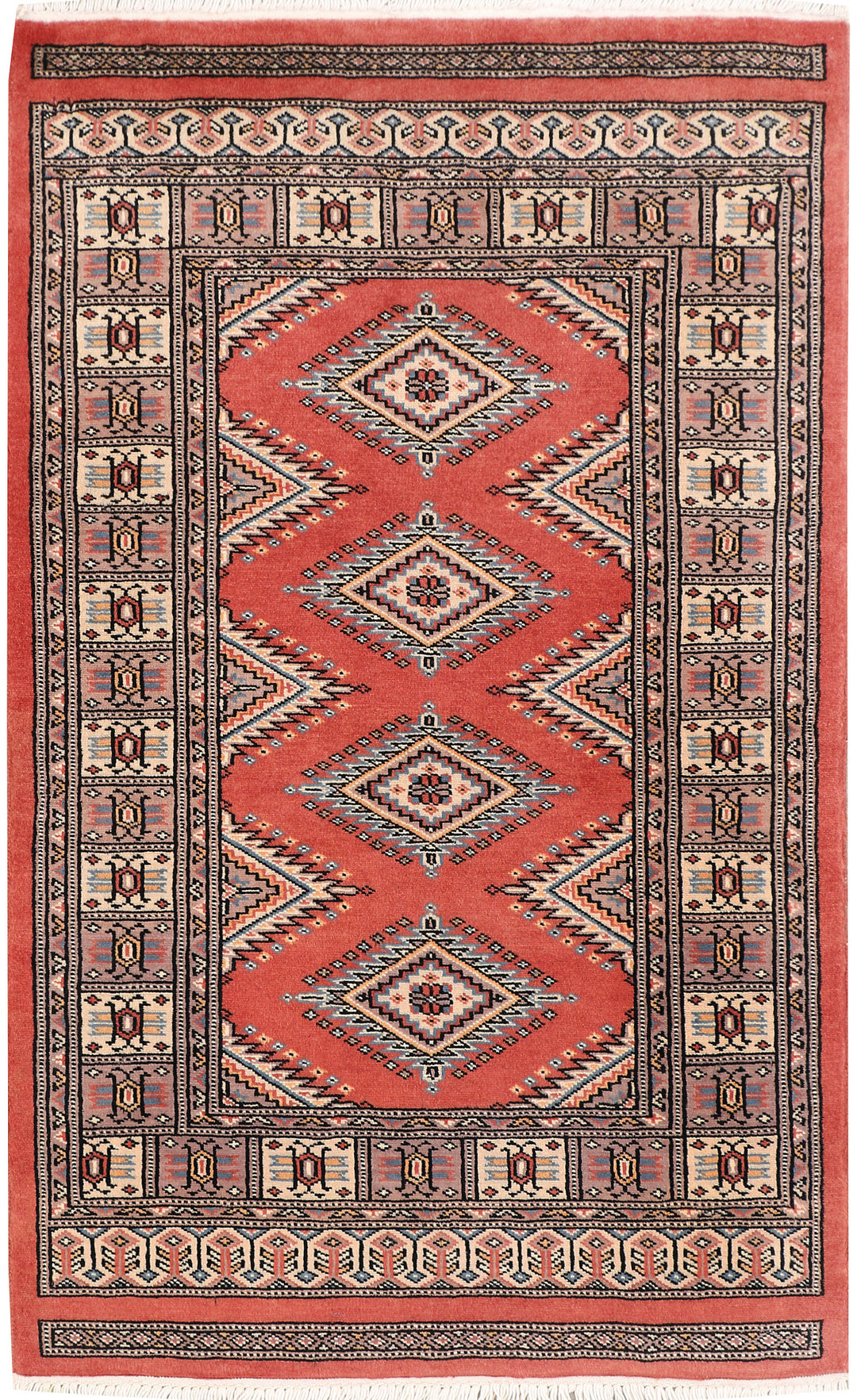 Dark Salmon Jaldar 2' 7 x 4' 2 - No. 47591 - ALRUG Rug Store