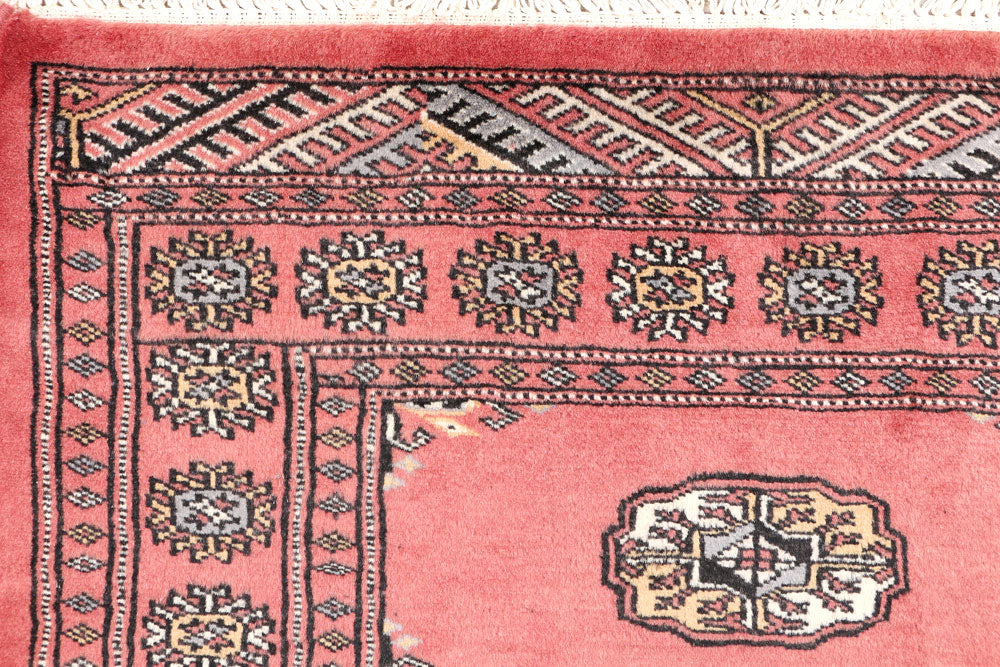 Dark Salmon Bokhara 2' 7 x 3' 11 - No. 47595 - ALRUG Rug Store