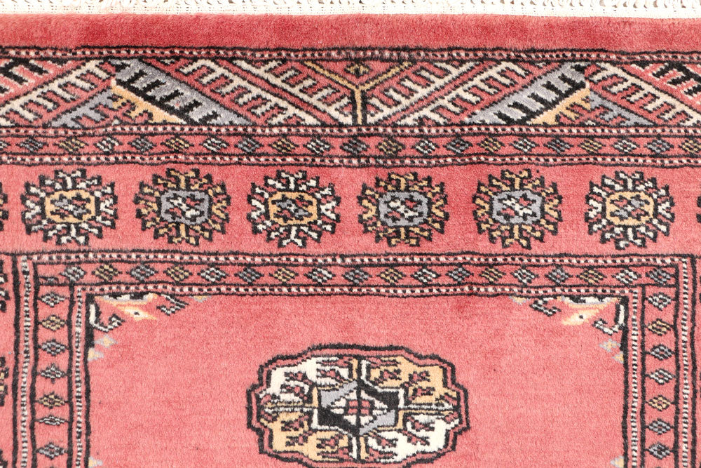 Dark Salmon Bokhara 2' 7 x 3' 11 - No. 47595 - ALRUG Rug Store