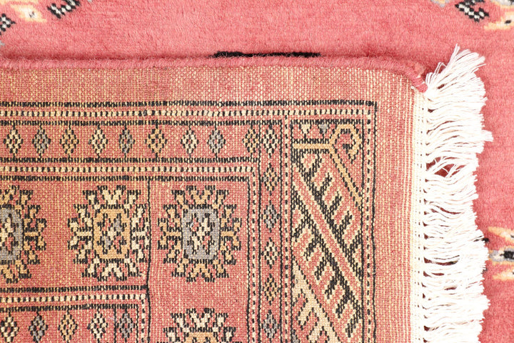 Dark Salmon Bokhara 2' 7 x 3' 11 - No. 47595 - ALRUG Rug Store