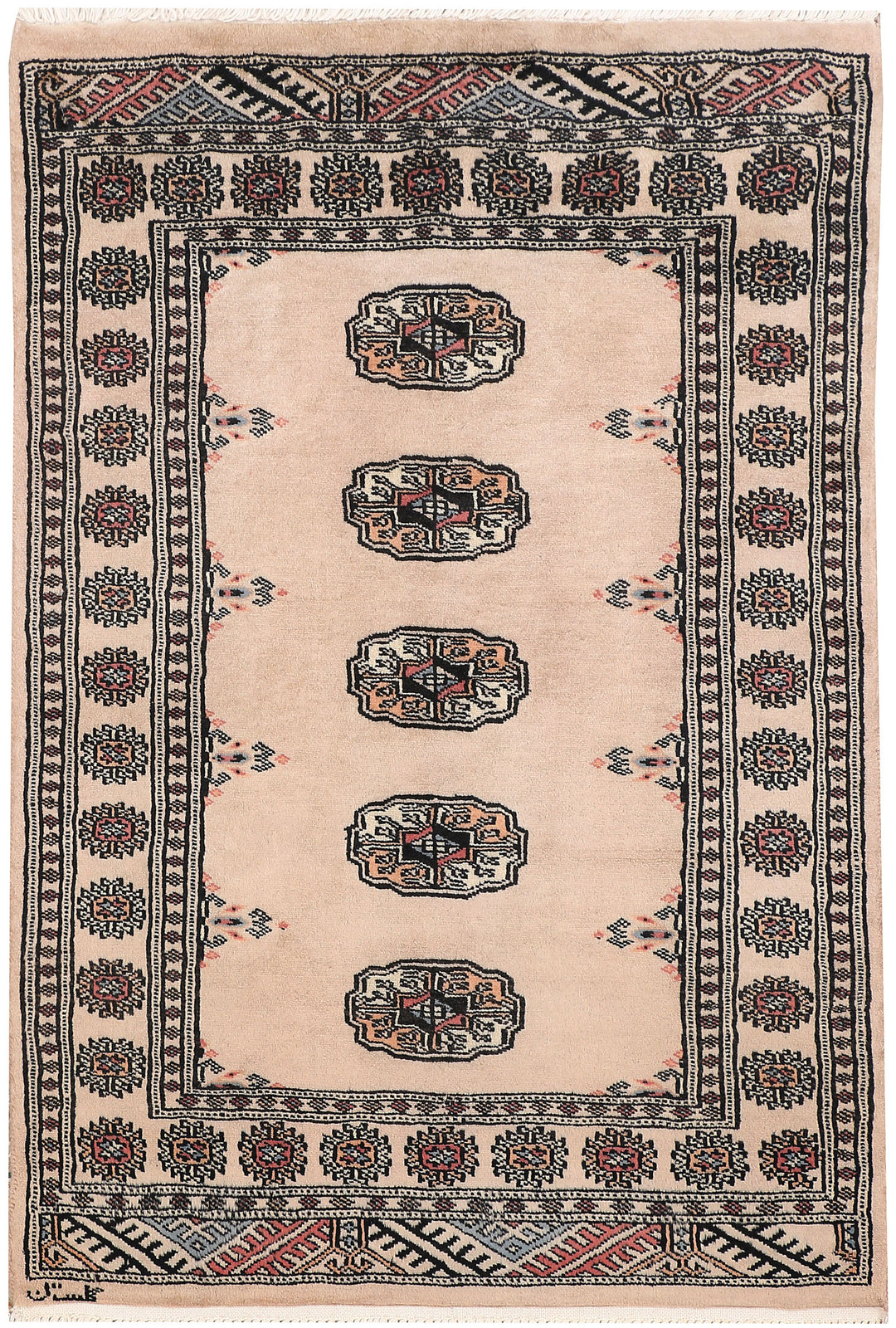 Wheat Bokhara 2' 6 x 3' 8 - No. 47596 - ALRUG Rug Store