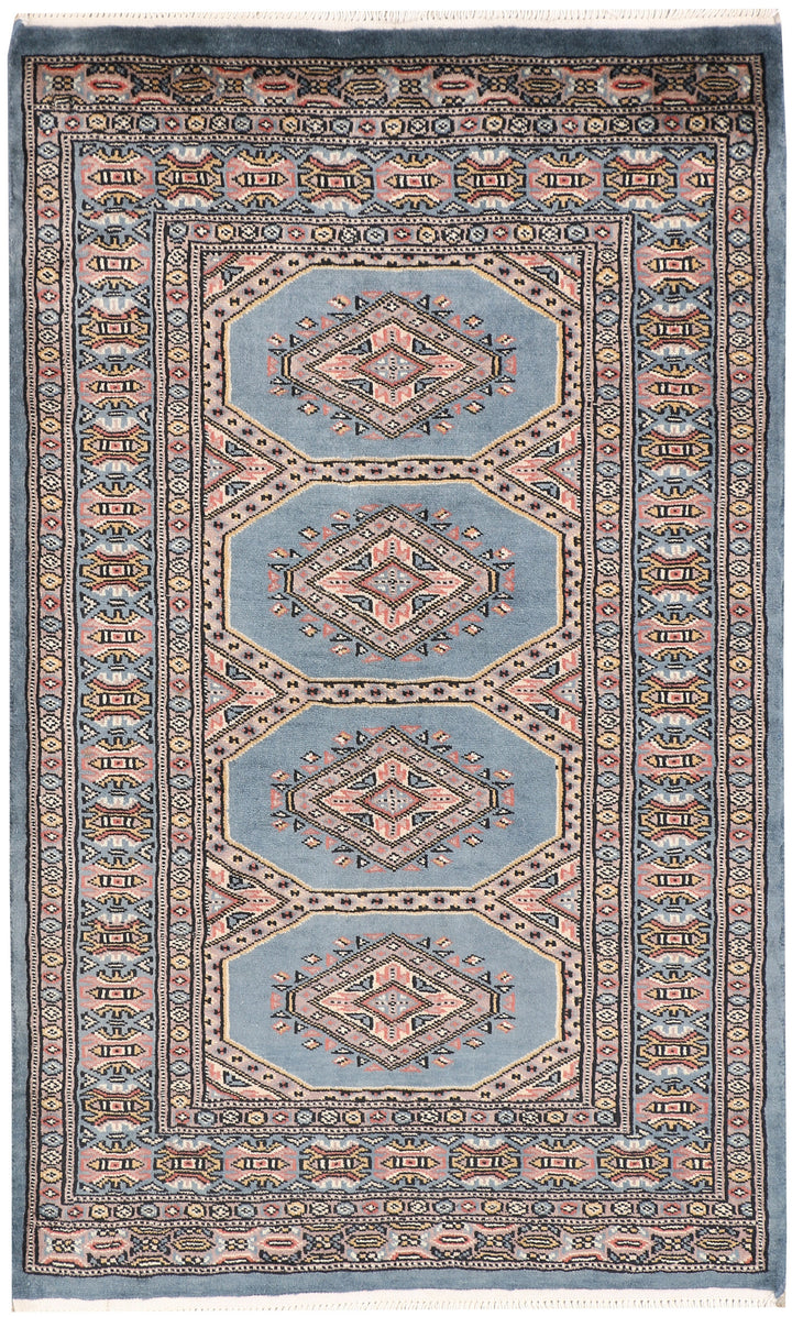 Light Slate Grey Jaldar 2'  7" x 4'  2" - No. QA35678