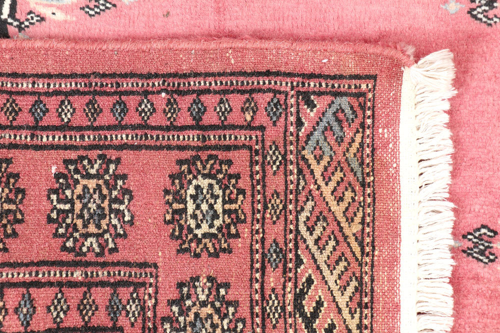Salmon Bokhara 2' 6 x 4' 2 - No. 47614 - ALRUG Rug Store