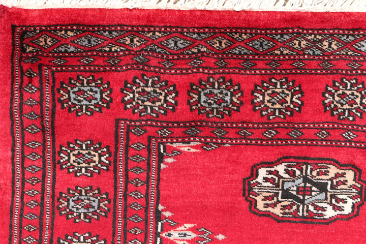 Firebrick Bokhara 2' 6 x 3' 6 - No. 47616 - ALRUG Rug Store