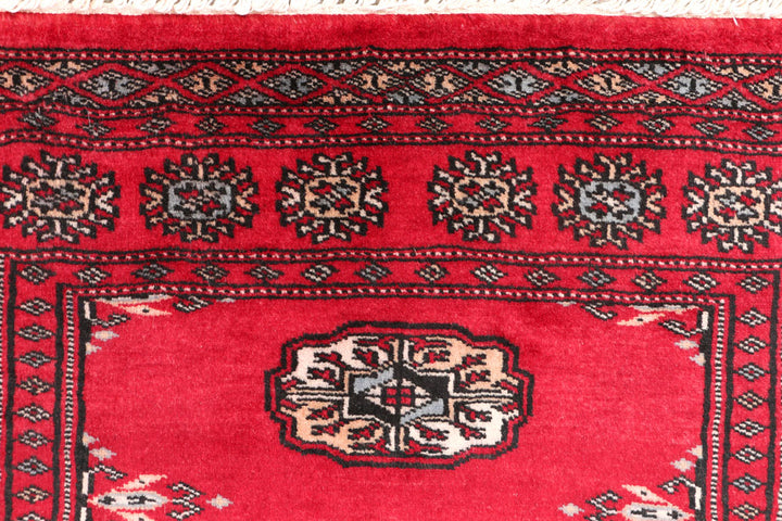 Firebrick Bokhara 2' 6 x 3' 6 - No. 47616 - ALRUG Rug Store
