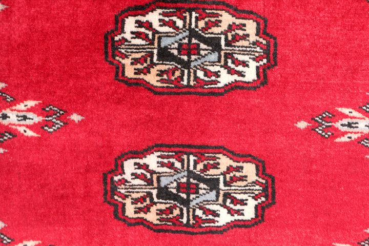 Firebrick Bokhara 2' 6 x 3' 6 - No. 47616 - ALRUG Rug Store