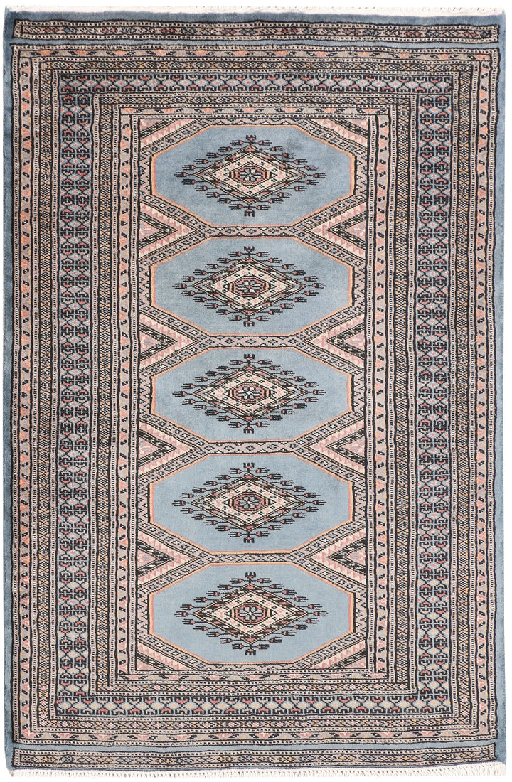 Light Slate Grey Jaldar 2' 7 x 3' 11 - No. 47618