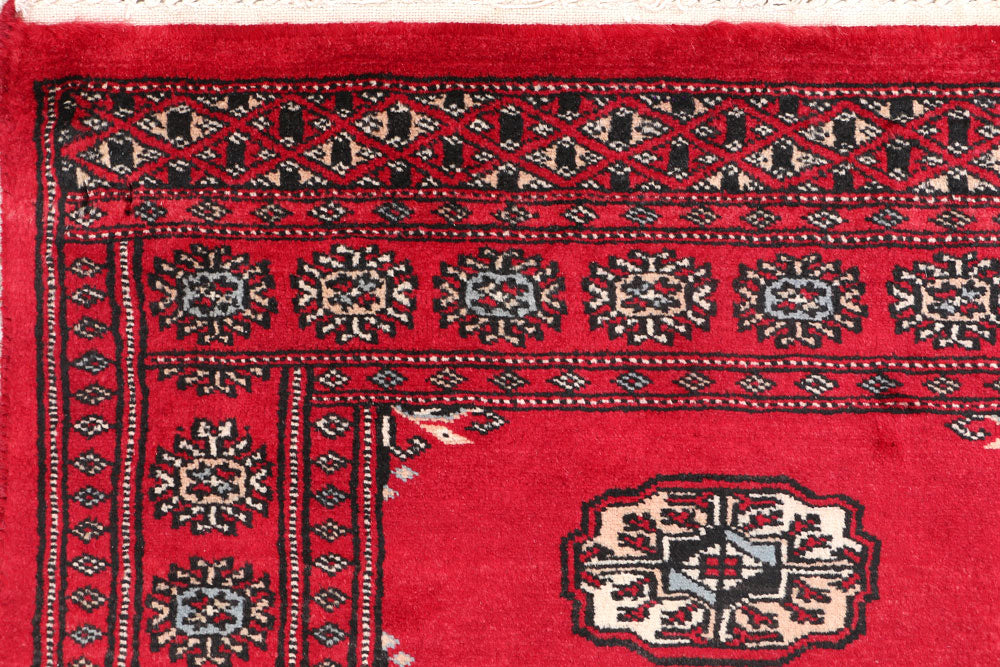 Firebrick Bokhara 2' 6 x 3' 9 - No. 47619 - ALRUG Rug Store