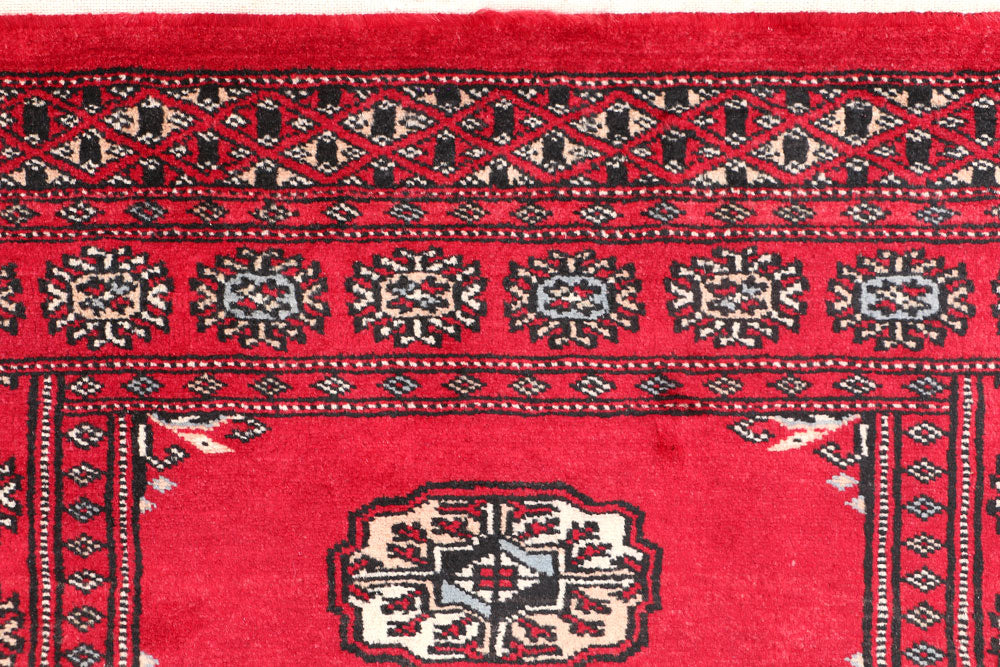 Firebrick Bokhara 2' 6 x 3' 9 - No. 47619 - ALRUG Rug Store