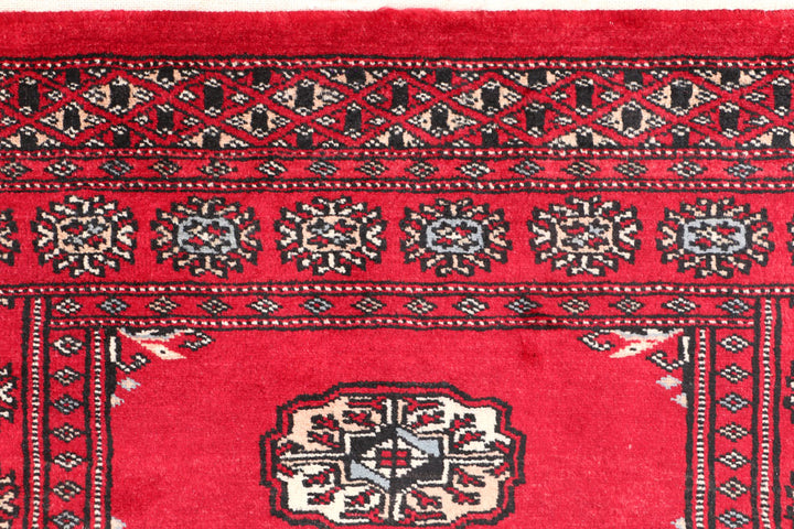 Firebrick Bokhara 2' 6 x 3' 9 - No. 47619 - ALRUG Rug Store