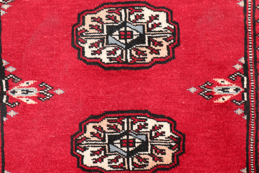 Firebrick Bokhara 2' 6 x 3' 9 - No. 47619 - ALRUG Rug Store