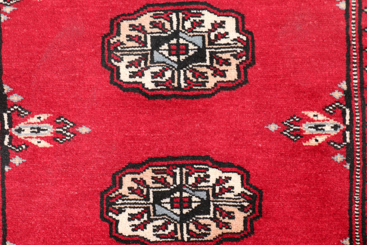 Firebrick Bokhara 2' 6 x 3' 9 - No. 47619 - ALRUG Rug Store