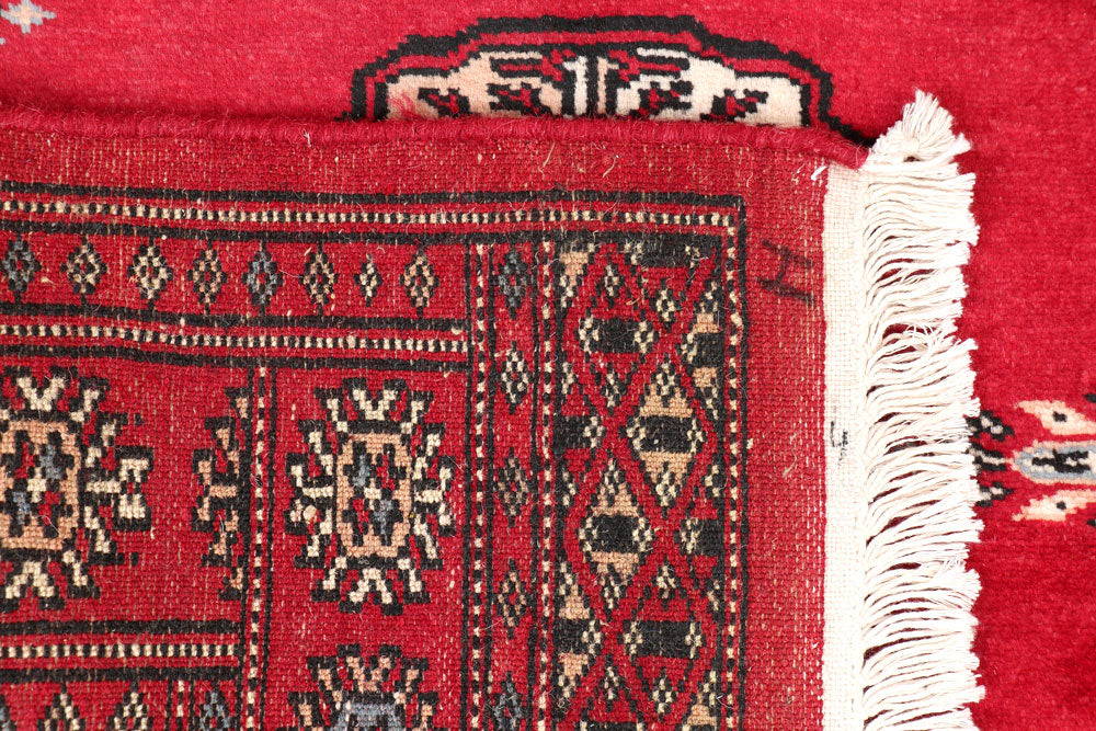 Firebrick Bokhara 2' 6 x 3' 9 - No. 47619 - ALRUG Rug Store