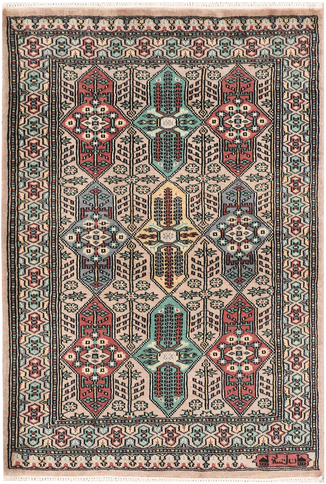 Tan Caucasian 2' 8 x 3' 10 - No. 47620 - ALRUG Rug Store