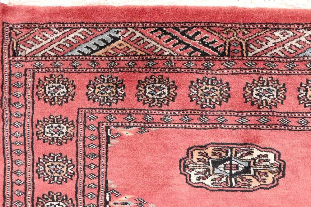 Salmon Bokhara 2' 6 x 3' 10 - No. 47633 - ALRUG Rug Store