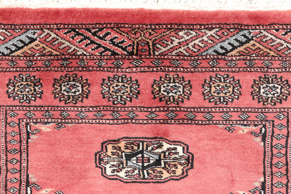 Salmon Bokhara 2' 6 x 3' 10 - No. 47633 - ALRUG Rug Store