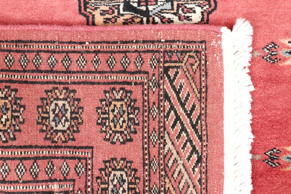 Salmon Bokhara 2' 6 x 3' 10 - No. 47633 - ALRUG Rug Store