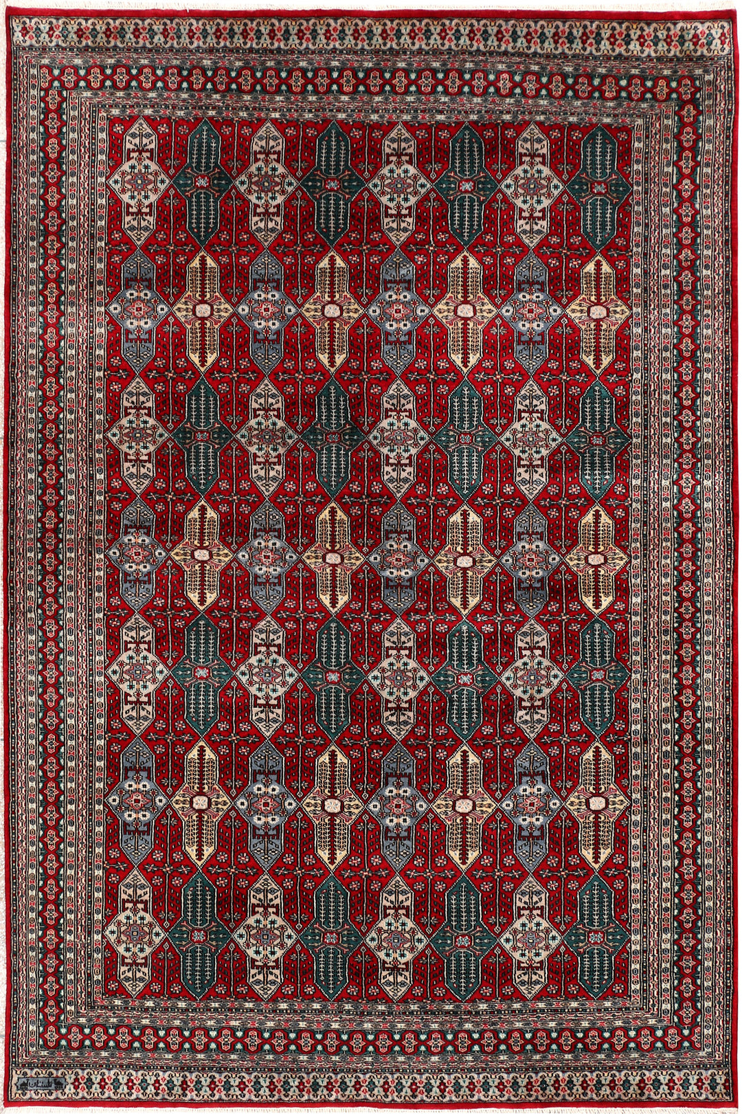 Dark Red Caucasian 6' 1 x 9' 2 - No. 47641 - ALRUG Rug Store