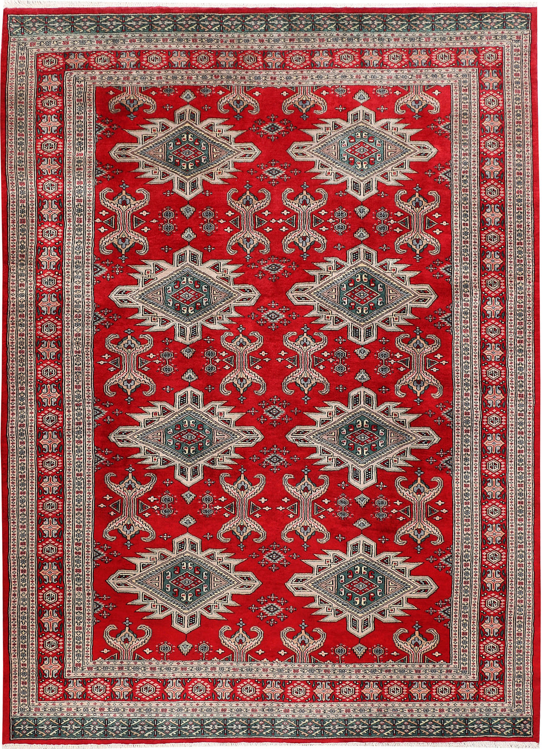 Firebrick Caucasian 6' 2 x 8' 5 - No. 47644 - ALRUG Rug Store