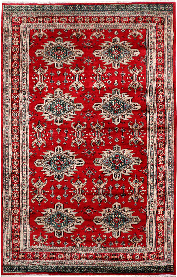 Firebrick Caucasian 6' 2 x 9' 8 - No. 47648 - ALRUG Rug Store
