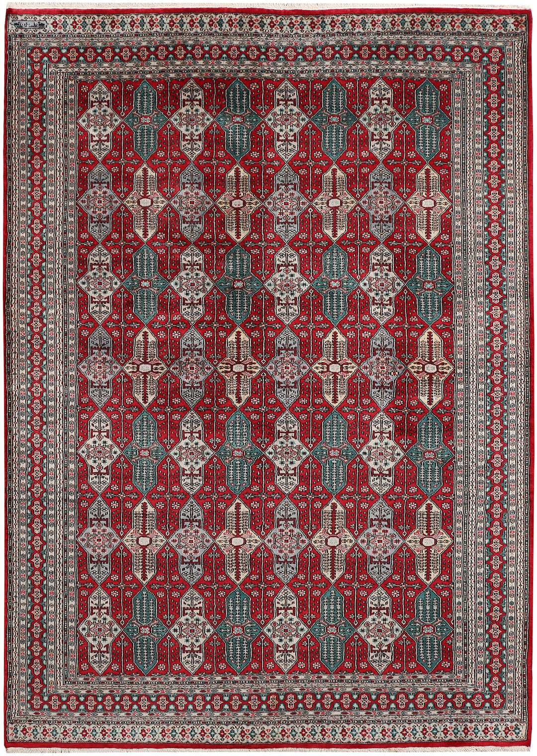 Firebrick Caucasian 6' 3 x 8' 10 - No. 47655 - ALRUG Rug Store
