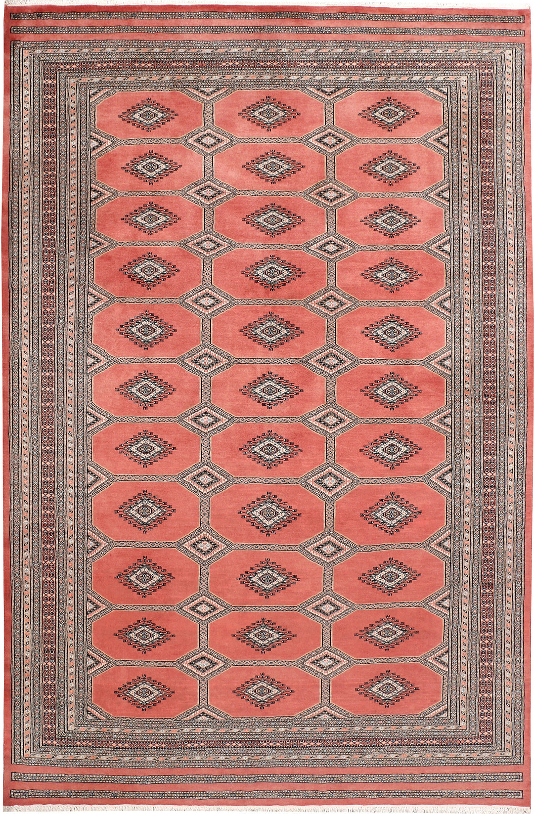 Dark Salmon Jaldar 6' 9 x 10' 3 - No. 47664 - ALRUG Rug Store