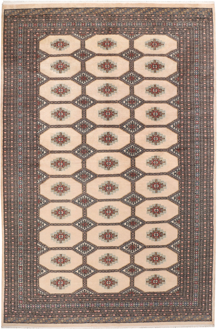 Navajo White Jaldar 6' 8 x 10' 4 - No. 47670 - ALRUG Rug Store