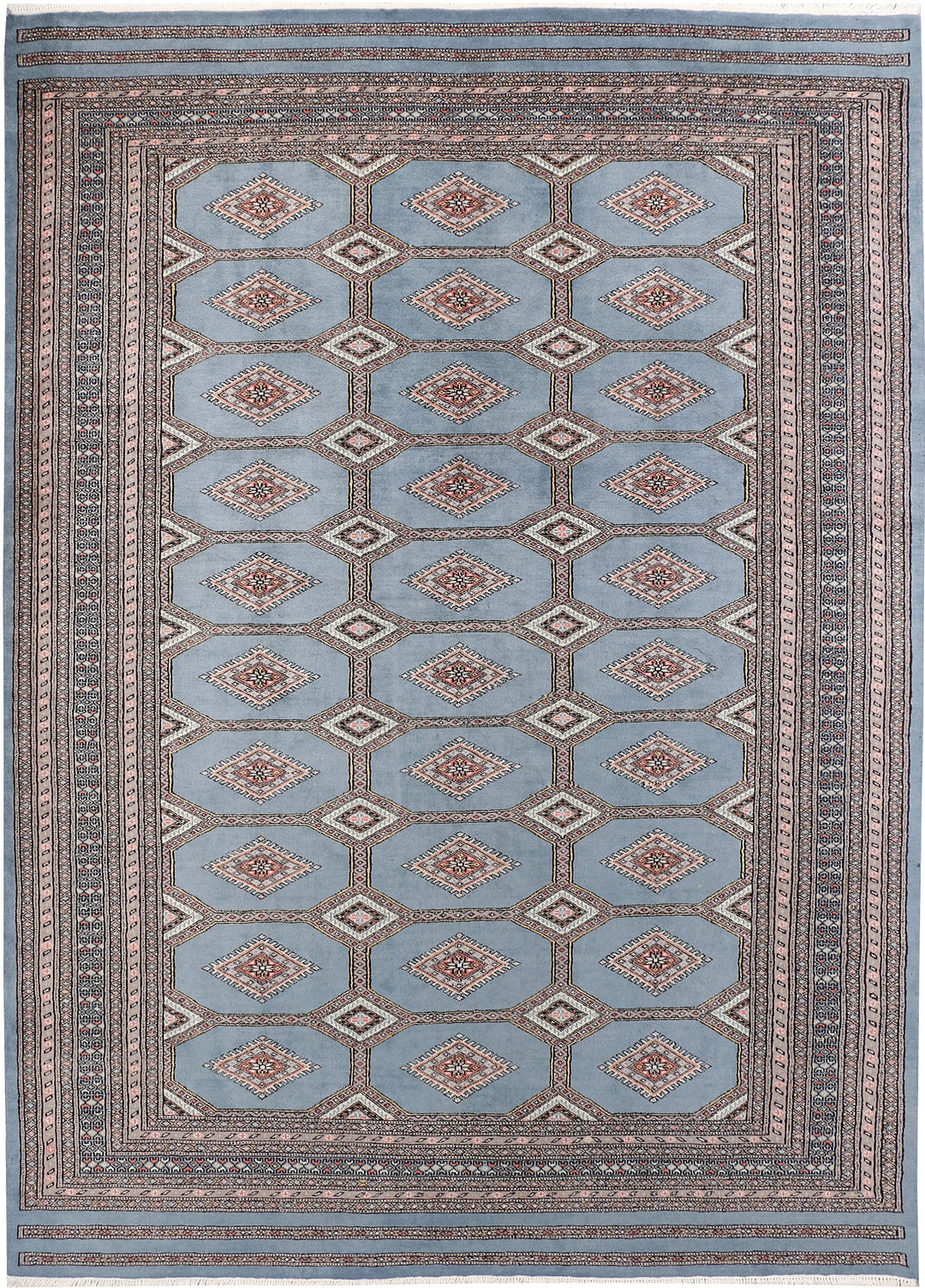 Light Slate Grey Jaldar 6' 11 x 9' 10 - No. 47671 - ALRUG Rug Store