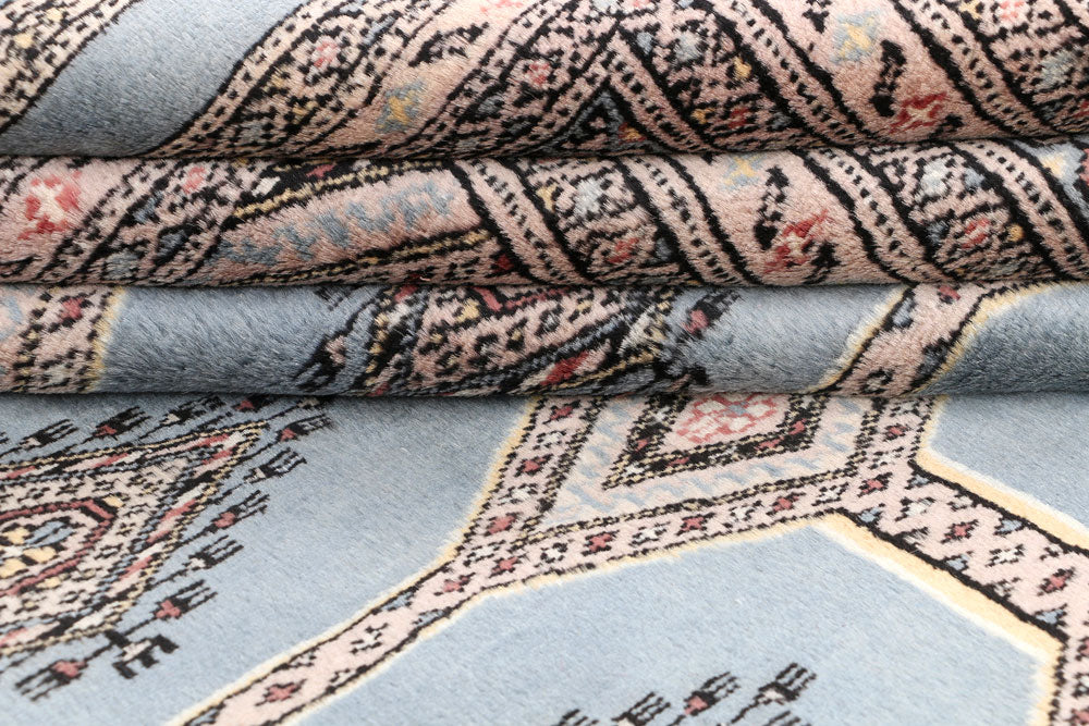 Light Slate Grey Jaldar 6' 6 x 9' 10 - No. 47678 - ALRUG Rug Store